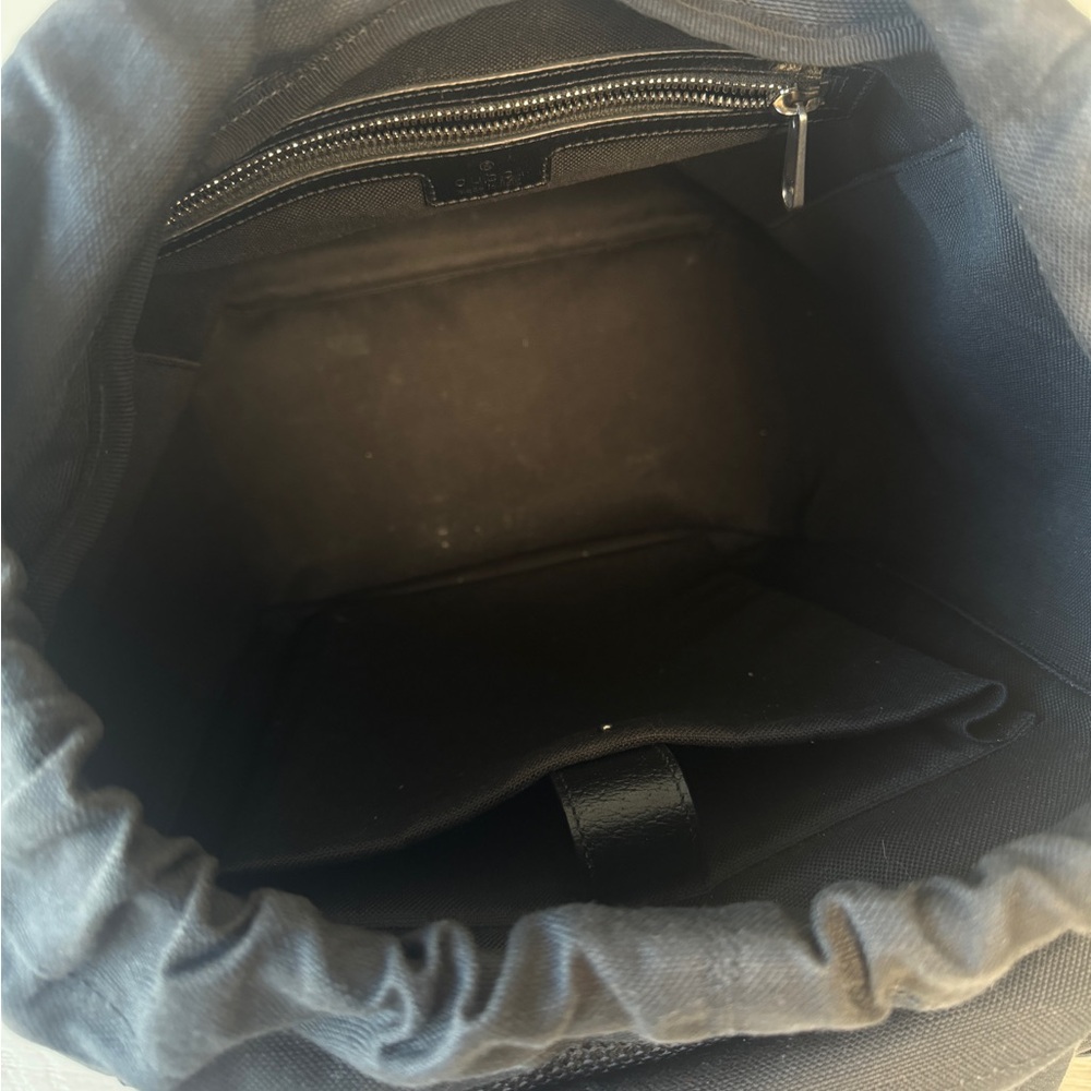 Gucci Tigers Monogram Canvas Interlocking Drawstring  Backpack - Picture 8 of 12